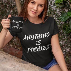 Gift Set Anything Is Poshible T-shirt and Mug 2Pc